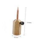 Close-up of iron welding needle from Seamless Electric Welding Hammer Kit for auto body repair, measuring 3.1in x 1in.