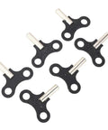 Six Pack Two Inch Steel Clock Winding Keys For Floor Clocks Durable Precision Replacement Parts Displayed