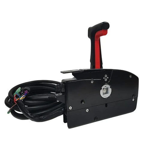 Side Mounted Remote Throttle Control Box For Outboard Engine 4 Stroke 14 Pin With 5 Meter Harness And Power Trim Switch Key