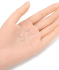 10 Pack Sterling Silver Stud Earrings 4mm Ball Posts With Backs Real 925 Solid Silver Hypoallergenic Nickel Free 0.6 Inch Length 5 Pairs Everyday Sparkle For Sensitive Skin on hand with backs