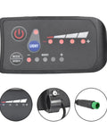 Ebike LED Meter Display 48V IP65 Waterproof With UART Protocol 5Pin Electric Bicycle Meter Parts showing close-up controls