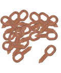 Pro Grade Dent Repair Kit With Iron Washer Rings For Frequency Dent Machines showing iron pull rings in various sizes.