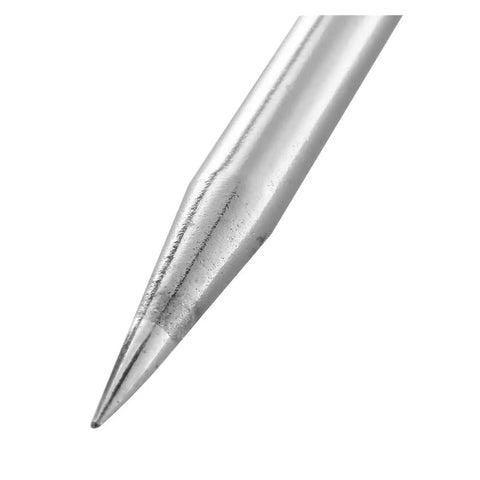 Close-up of a hot replacement soldering iron tip for welding supplies and electronics repair, designed for precision work.