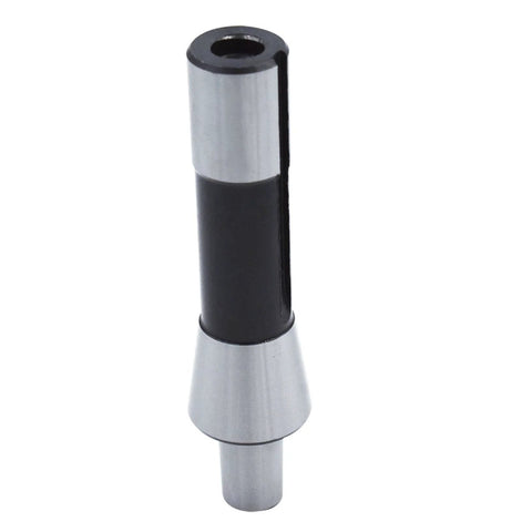 R8 shank drill chuck arbor with JT6 taper sleeve, silver and black metal adapter for lathe/milling