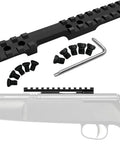 Picatinny Rail Mount For Savage Rascal Rifles With Ejection Port Cutout Aircraft Grade 6061 T6 Aluminum Matte Black Finish