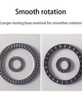 Heavy Duty 40 Inch Tempered Glass Lazy Susan Turntable With Quiet Aluminum Rollers For Butter Smooth 360 Spins And Zero Hassle Serving At Your Next Backyard Bash smooth rotation components.