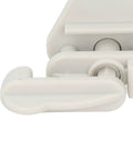 Close-up of Rock Solid Abs Pontoon Boat Gate Latch Kit Heavy Duty Square Frame Latch for marine use.