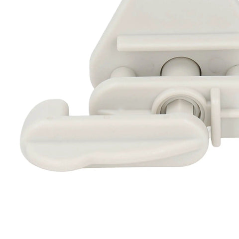 Close-up of Rock Solid Abs Pontoon Boat Gate Latch Kit Heavy Duty Square Frame Latch for marine use.