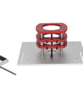 Beefed Up Router Lift System With Aluminum Alloy Manual Lift For Router Table Insert Base Plate And Small Trimming Machine For Plates And Lift Systems Silver, red