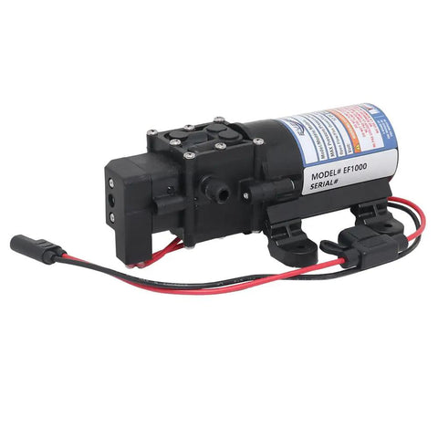 12V On Demand Diaphragm Sprayer Pump, 1.0 GPM At 40 PSI Max, Self Priming Up To Four Feet, No Fuss Auto Shutoff, CE Approved