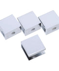 Heavy Duty Glass Shelf Brackets Set For 8 To 10 Mm Thick Shelves In Zinc Alloy Clamp Design With Easy Install No Drill Fixed Thickness Fit