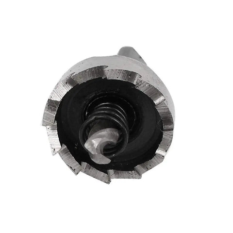 Close-up of spring-loaded twist drill bit from 4 Piece HSS Hole Saw Set With Spring Loaded Twist Drill Bits Twenty One Point Five Millimeter Diameter
