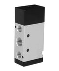 Industrial Pneumatic Solenoid Valve For Air Control, 2 Position 5 Way Aluminum Alloy Body, G3 8 Inch Ports, Model 4A310-10
