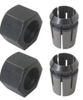 Two Pack Router Collet Replacement Kit One Half Inch Upgraded Beefed Up For Dewalt DW616 DW618 Series And MRC23EVS Models