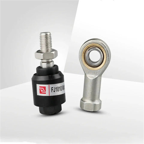 Floating Fisheye Joint Male Thread M12x1.25 And Female Rod End Ball Head For Pneumatic Cylinders Universal Mounting Knuckle Bearing Heavy Duty Industrial Grade One Piece, shown with ball joint