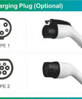 Smart Electric Vehicle Wall Charger With Fast 7KW Hardwired Setup And Type 2 Connector for EV plugs Type 1 and Type 2.