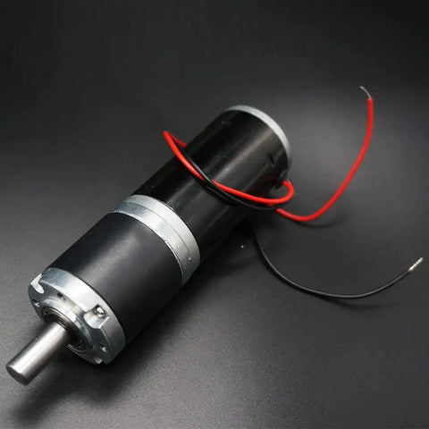 Beefy 12V 24V Planetary Gear Motor With All Metal Gearbox And Bracket Tiny Yet Mighty DC Electric Motor 98 RPM D Type Output Shaft