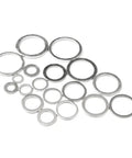 Heavy Duty Aluminum Flat Washer Kit For Automotive Oil Drain Plugs M6 M8 M10 M12 M14 M16 M18 M20 320 Piece Set Gasket And Washer Pack For Auto Repair And Maintenance aluminum flat washers