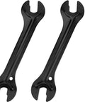 Two Piece Bike Hub Cone Wrench Set With 13mm 14mm 15mm 16mm Sizes, Carbon Steel Slim Open End Wrench Built For Tight Spaces