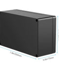 Waterproof ABS Plastic Electronics Project Box Enclosure 200mm By 120mm By 75mm Black For DIY Meters Sockets LEDs And Board Mounting Durable Junction Box