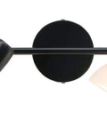 4 Light Track Bar Lighting With Glass Heads In Cool Matte Black Finish, Hardwired adjustable ceiling fixture, XB-TR1237-4-MB