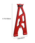 Beefy 6061-T6 Aluminum Front Lower Suspension Arm 4.17in x 1.89in for 1/10 Losi Baja Rey Desert Truck Upgrade Parts LOS234004 Red CNC