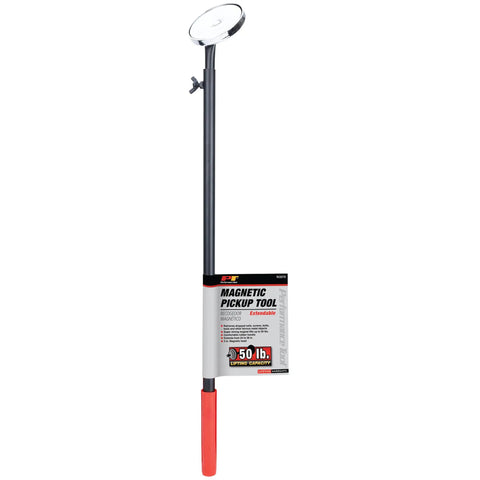 Heavy Duty 50 Pound Magnetic Pickup Tool With Rubber Grip Telescopes From 24 To 38 Inches Three Inch Wide Magnetic Head For Lifting Heavy Items And Reaching Into Tight Spots