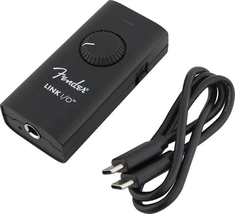 Pocket Sized USB-C Audio Interface With Pristine Bi-Directional Audio For Home Studio And On The Go Recording Ultra Compact Bus Powered Includes Studio DAW App With Effects And Jam Tracks showing device and USB cable