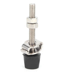 Rock Solid Toggle Clamp Featuring Tough As Nails 133 Pound Holding Capacity And Ergonomic Handle, steel construction with bolt.