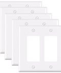 Five Two Gang Decorative Wall Plates For Decorator Receptacles And Switches Mid Size Thermoplastic Faceplate Covers Tough As Nails