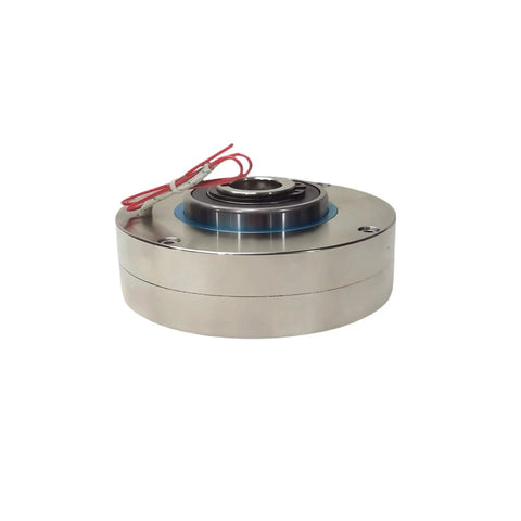 Amazon magnetic powder brake PB-B3-2.5, compact electromagnetic brake with red wires and metal housing.