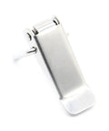 Heavy Duty J105 Spring Loaded Latch Catch Hardware Cabinet Boxes With Iron Toggle Hasp For Sliding Doors And Windows In Simple Style To Keep Things Locked Down Tight And Secure For Your Home Improvement Projects. Silver iron spring loaded latch for cabinet doors