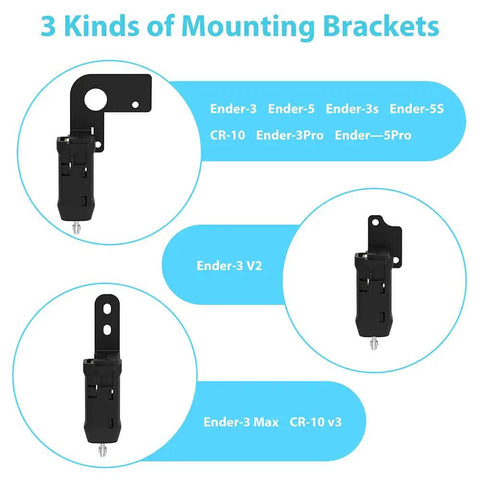 CR Touch Auto Bed Leveling Sensor Kit for 3D Printers mounting brackets for Ender 3 Series and CR 10, 3 types shown