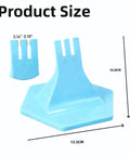 Zipper Jig Tool for Easy Zip Installation Handy Third Hand Slider Guide with size dimensions, blue plastic material