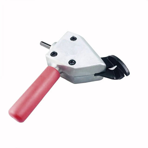 Heavy Duty Electric Sheet Metal Shears And Wire Nibbler Attachment For Cordless Drills, featuring a high carbon steel blade.