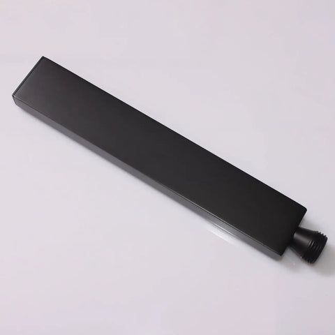 Square Solid Brass Oil Rubbed Black Handheld Shower Head With Wall Connector And Hose Set High Pressure Single Function