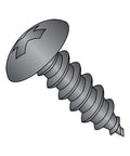 Illustration of One Inch Black Oxide Truss Head Sheet Metal Screw Phillips Drive Type A Point Steel Heavy Duty Fastener For Thin Metal Holes And Resin Impregnated Plywood Size 8 To 15 Thread Pack Of 100.