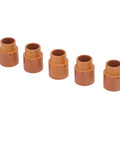 Five Piece Plasma Swirl Ring Kit For Versa Cut 40 Torch CB50 CB60 CB70, flame retardant ABS cutting consumables, five rings aligned