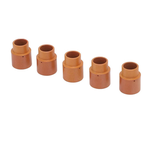 Five Piece Plasma Swirl Ring Kit For Versa Cut 40 Torch CB50 CB60 CB70, flame retardant ABS cutting consumables, five rings aligned