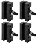 Boring Tool Set 4 Pack For Quick Change CNC Fixtures Pro Grade Shop Ready High Carbon Steel Clamps Secure And Accurate Machining Replacement For 250-101 Compact Storage For Workshop And Toolbox, four clamps