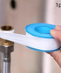 Easy Install PTFE Thread Sealing Tape For Shower Heads And Plumbing Fittings applied to brass pipe fitting