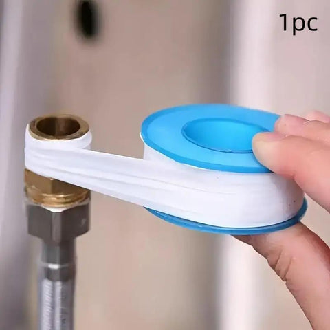 Easy Install PTFE Thread Sealing Tape For Shower Heads And Plumbing Fittings applied to brass pipe fitting