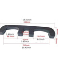 Dimensions of Beefy 2.55Kg Weight Stack Adapter Plate Add On For Gym Lifting Equipment Steel Strength Accessory