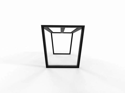 Front view of Beefy Heavy Duty Metal Table Frame For Granite Quartz Glass Tops, 28-inch height, powder coated finish.