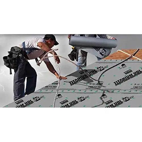Installation of Heavy Duty Roof Underlayment 48 Inch By 250 Ft Roll built different for steep slope jobs on a roof.