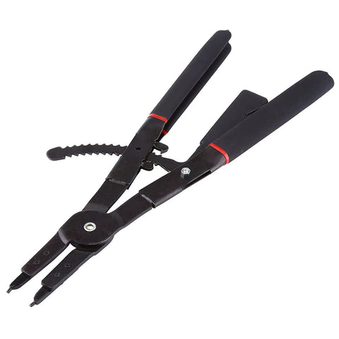 Heavy Duty 16 Inch Circlip Pliers Set 2 Pack Internal and External Snap Ring Pliers With 0 15 45 90 Degree Tips Heat Treated Steel
