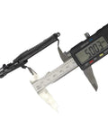 Three Piece Hose Clamp Pliers Tools Set Including 24 Inch Bendable Spring Loaded Hose Clamp Pliers shown with a digital caliper.