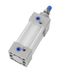 No Nonsense Heavy Duty SI Series Pneumatic Air Cylinder Mechanical Actuator with 500mm stroke, aluminum, industrial application.