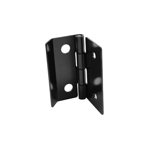 Heavy Duty Rear Door Hinges Compatible With After 1973 Truck Camper Shell Glass Hatchback Straight Up Replacement For Part Number 711513, black metal hinge with holes