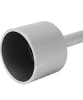 Beefy T Post Driver Hammer Attachment For Electric Drills, Steel 20cm Long, 65mm Post Fit, close-up of the attachment head